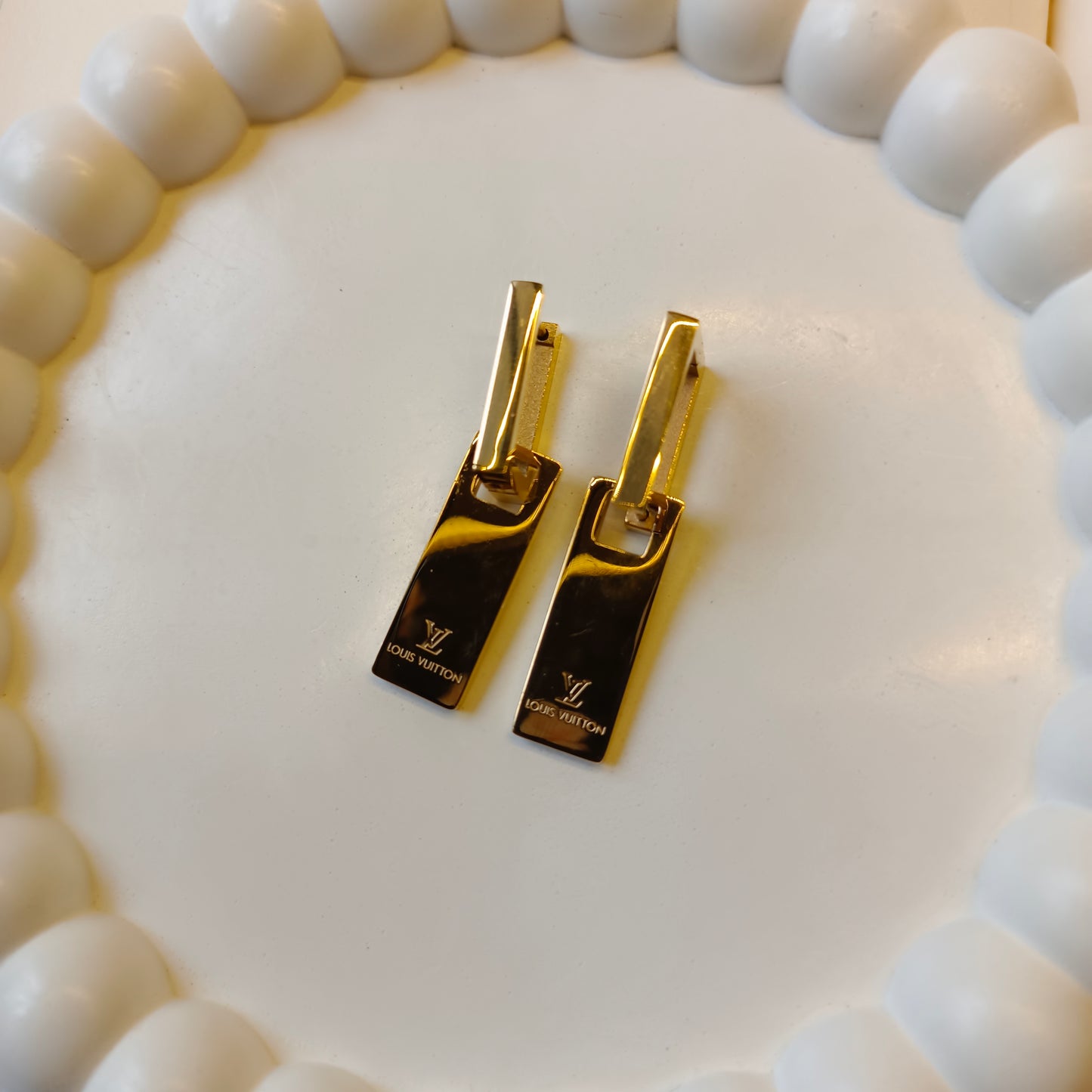 LV Statement Earrings 18K Gold Plated, Waterproof and Anti Tarnish